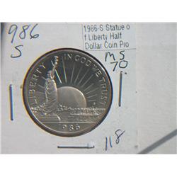 1986-S LIBERTY 1/2 DOLLAR