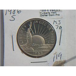 1986-S LIBERTY 1/2 DOLLAR