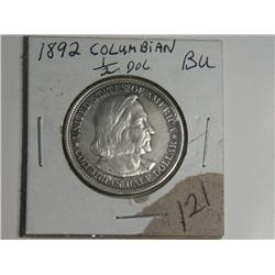 1892 COLUMBIAN ½ DOLLAR