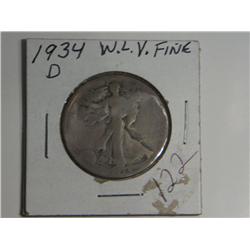 1934-D WALKING LIBERTY
