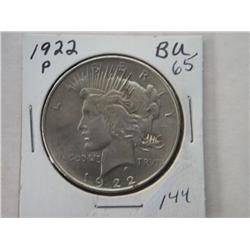 1922-P PEACE DOLLAR