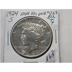 1924-S PEACE DOLLAR