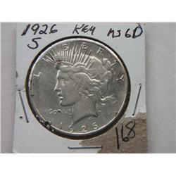 1926-S PEACE DOLLAR