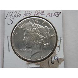 1926-S PEACE DOLLAR