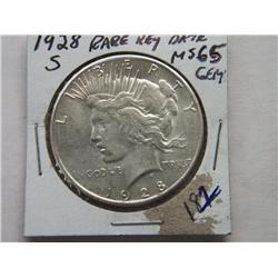 1928-S PEACE DOLLAR
