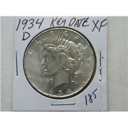 1934-D PEACE DOLLAR