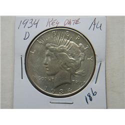 1934-D PEACE DOLLAR