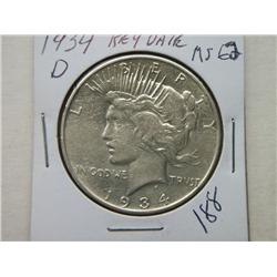 1934-D PEACE DOLLAR