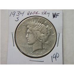1934-S PEACE DOLLAR