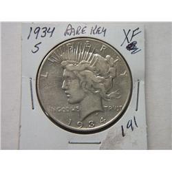 1934-S PEACE DOLLAR
