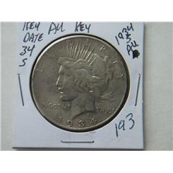 1934-S PEACE DOLLAR