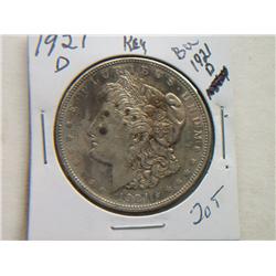 1921-D MORGAN DOLLAR