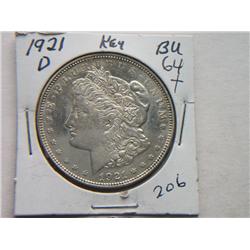 1921-D MORGAN DOLLAR