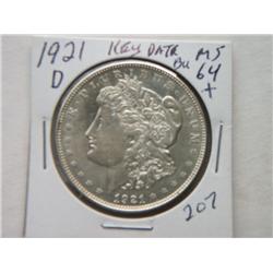1921-D MORGAN DOLLAR