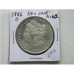 1886-O MORGAN DOLLAR