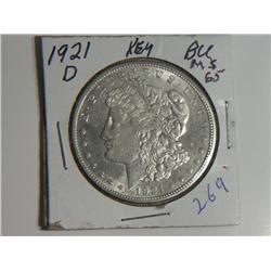 1921-D MORGAN DOLLAR