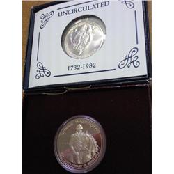 1982-D/S WASHINGTON HALF DOLLARS (UNC & PROOF)