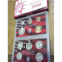 2000 US SILVER PROOF SET