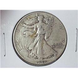 1942 WALKING LIBERTY HALF DOLLAR
