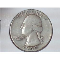 1940-D SILVER WASHINGTON QUARTER