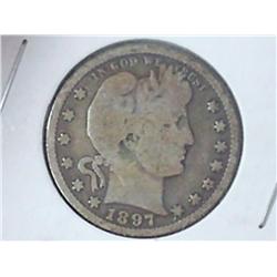 1897 BARBER QUARTER