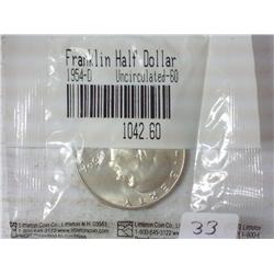 1954-D FRANKLIN HALF DOLLAR MS60
