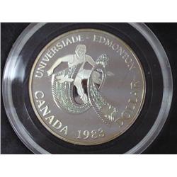 1983 CANADA EDMONTON $ (PROOF) .3750 OZ. ASW