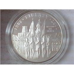 2002 MILITARY ACEDEMY PROOF US SILVER DOLLAR