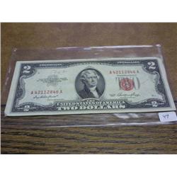 1953 US RED SEAL $2 NOTE