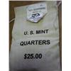 Image 1 : US MINT $25 BAG NEW HAMPSHIRE-D QUARTERS (UNC)
