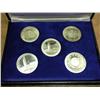 Image 1 : 5 UN 25TH ANNIVERSIARY STERLING MEDALS