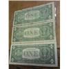 Image 2 : 3-1957 $1 SILVER CERTIFICATES (1 IS A STAR NOTE)