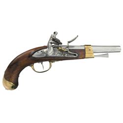 French Military Flintlock Pistol Dated 1807