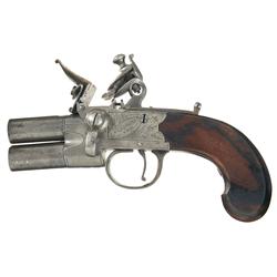 Underhill & Son English Tap Action Flintlock Pistol