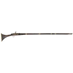 Flintlock Miquelet Musket with Extensive Silver Decoration