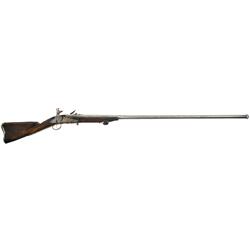 Engraved Flintlock Fowling Piece with Dog Lock Action