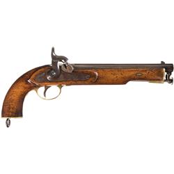 Thomas Blissett Single Shot Percussion Pistol