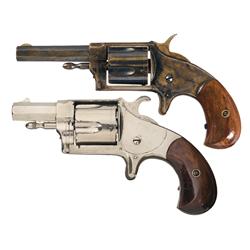 Two Spur Trigger Hopkins & Allen Revolvers A) Hopkins & Allen XL Number 3 Revolver 