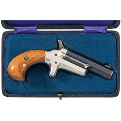 Excellent Colt Number Three Single Shot Derringer with Case