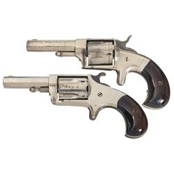 Two Antique Revolvers A) Hopkins & Allen XL 4 Single Action Revolver 