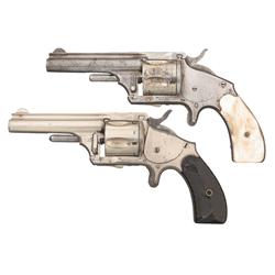 Two Merwin Hulbert & Company .38 Caliber Spur Trigger Revolvers A) Scarce Merwin Hulbert & Company S