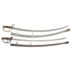 Two U.S. Ames Civil War Sabers