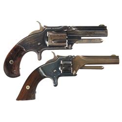 Two Smith & Wesson Top Break Revolvers A) Scarce Smith & Wesson Second Issue Model 1 1/2 Revolver 