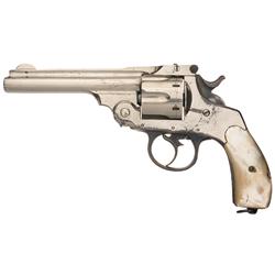 Spanish Trocala Aranzabal y Cia Copy of Smith & Wesson Double Action Revolver with Pearl Grips
