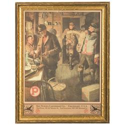 Framed Peters Cartridge Co. Advertisement