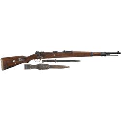 LZA 4 Proofed J.P. Sauer  ce/ 41  Code Model 98 Bolt Action Rifle with Bayonet