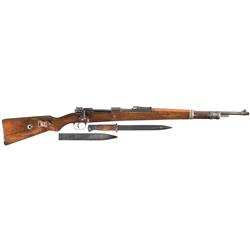 Pre-WWII Military Mauser "S/243" Code 1937 Dated Model 98k Bolt Action Rifle with Bayonet