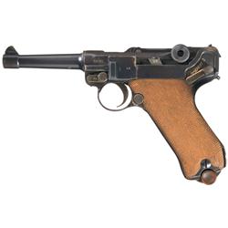 WWI German 1917 Erfurt Luger With Leather Holster, Spare Magazine And Takedown Tool