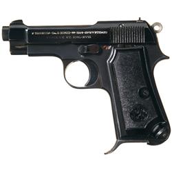 Rare Beretta Model 1934 Semi-Automatic Pistol with Unique V Prefix Serial Number (V1212)