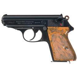 Walther PPK Semi-Automatic Pistol with RZM Markings and Holster